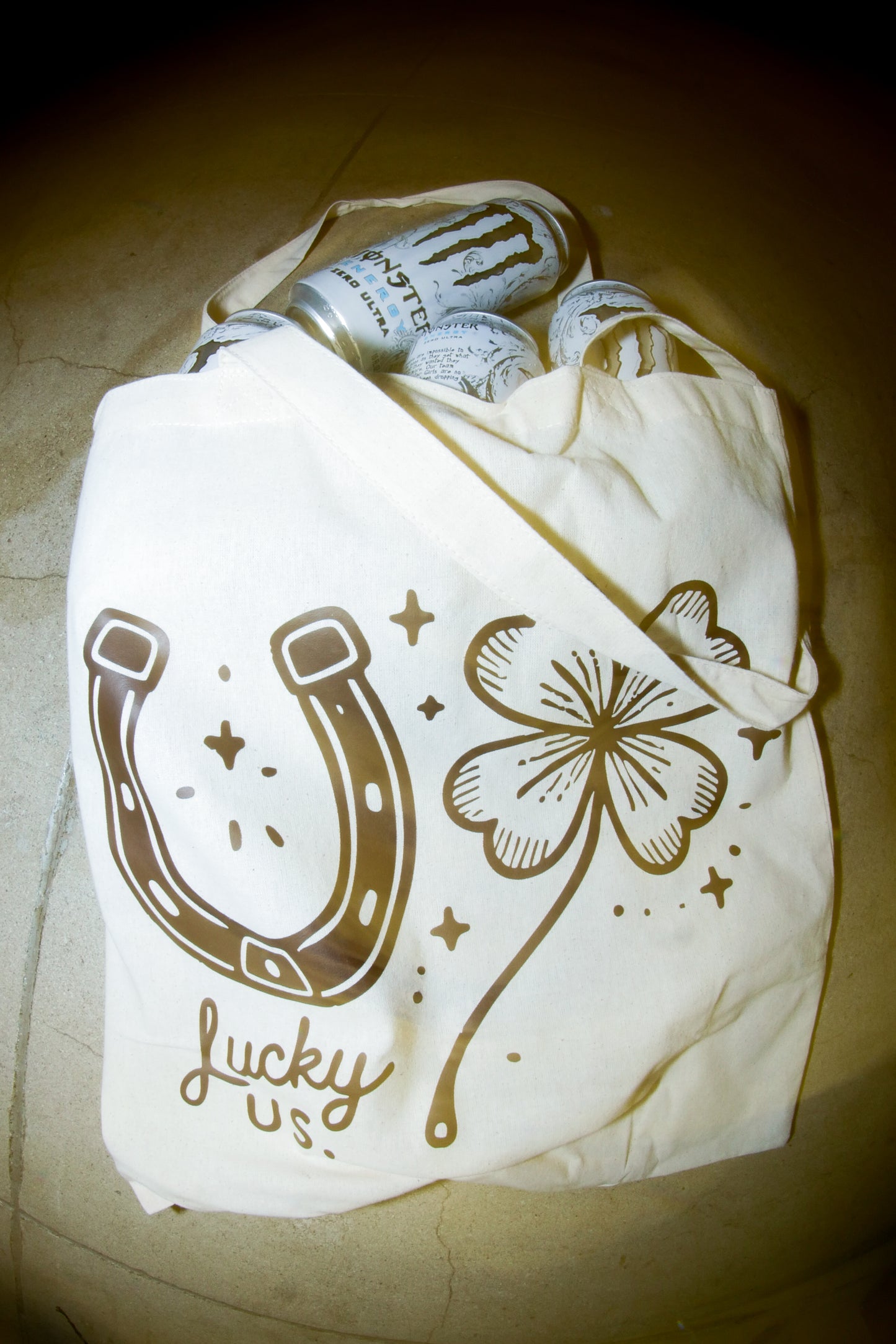 Horseshoe Four Leaf Clover Tote - Lucky Us