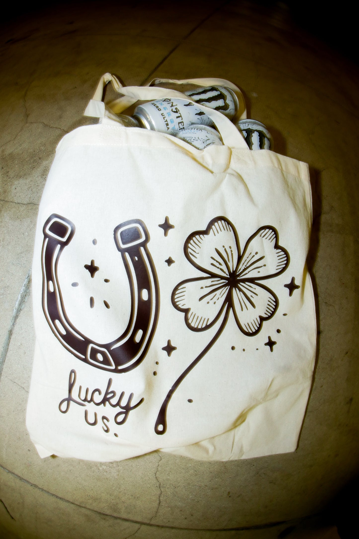 Horseshoe Four Leaf Clover Tote - Lucky Us